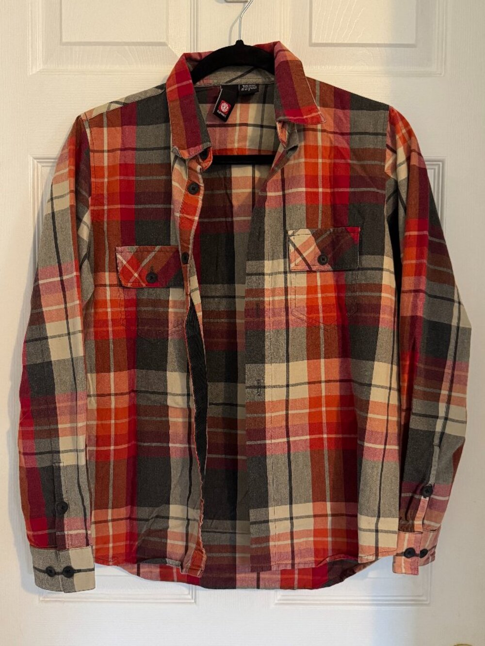 Element multicoloured plaid shirt